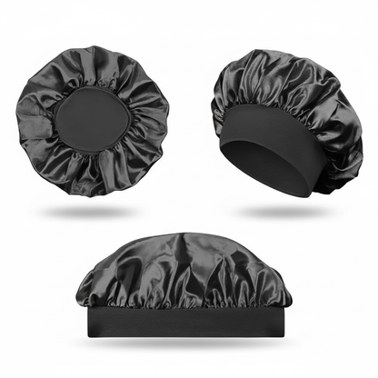 1pcs Soft Silk Satin Lined Bonnet Large Satin Hair Bonnet Household Sleep Shower Cap Hair Wrap Cover for Long Hair Salon Tool